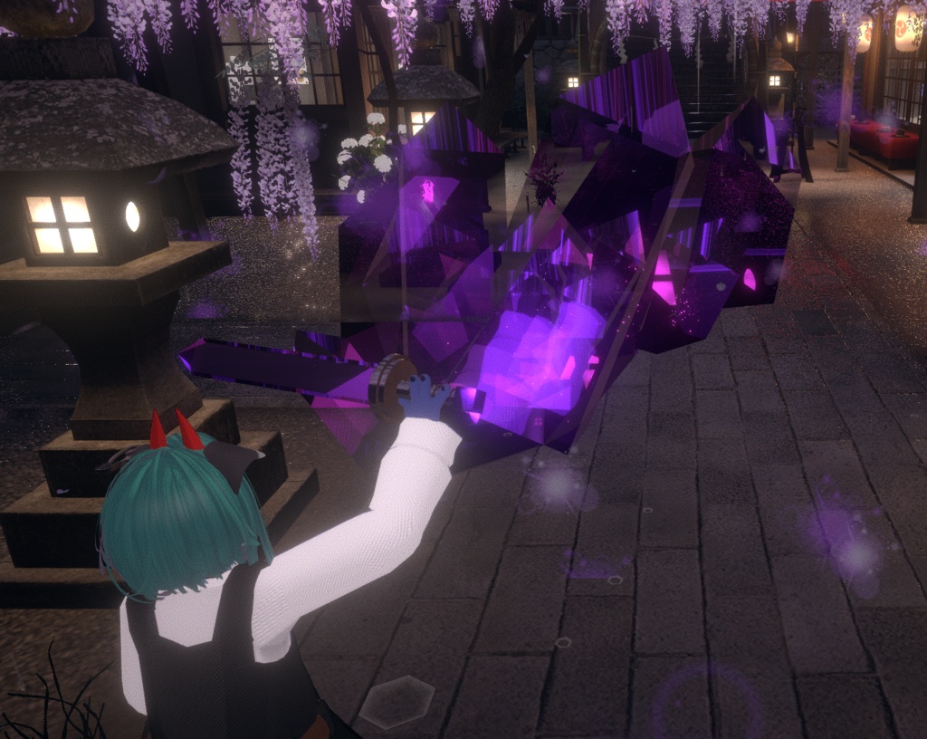 【セール50%オフ】VRChat用「クリスタルの剣(魔法ギミックあり)」MA/liltoon対応