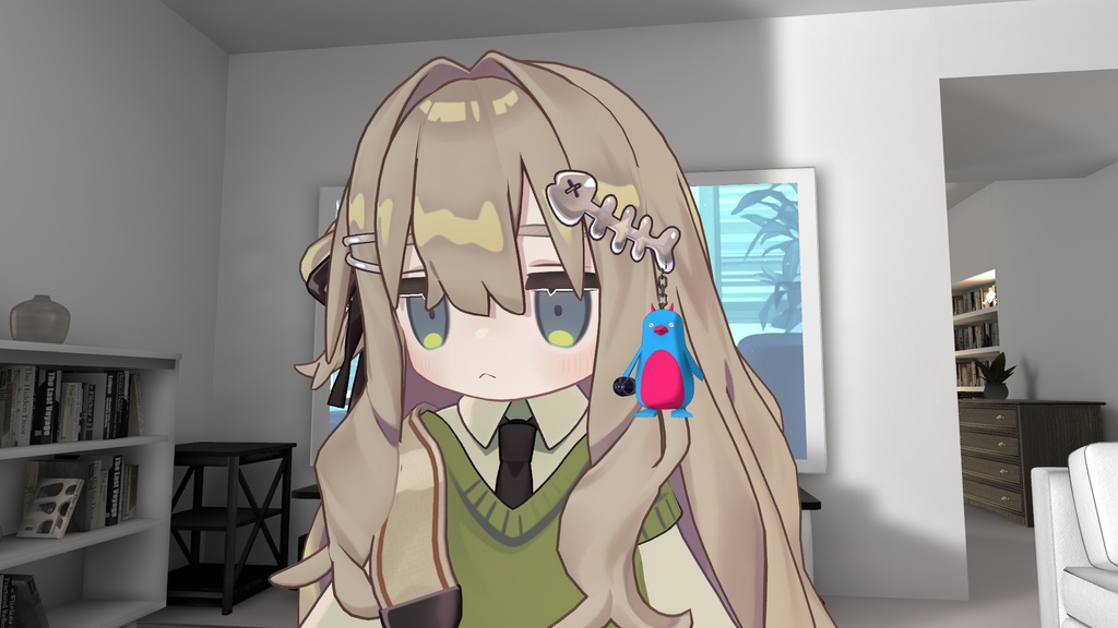 VRchat用「青ペンさんマスコット(ライト版)」MA/liltoon対応