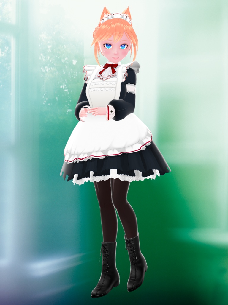 VRoid用 メイドドレスVer2.2 おまけ付き