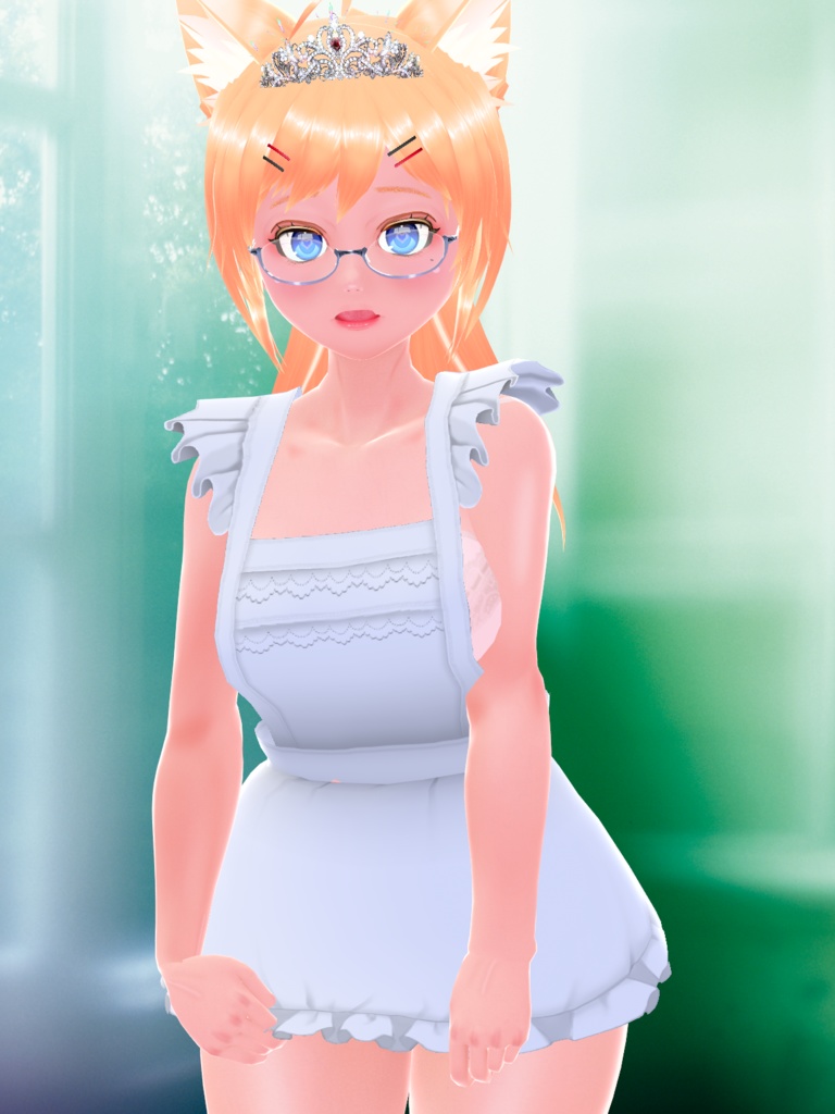 VRoid用 メイドドレスセット おまけ付き