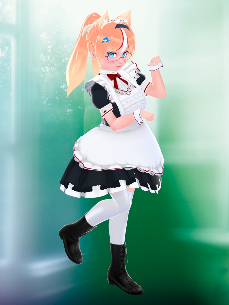 VRoid用 メイドドレスVer2.2 おまけ付き