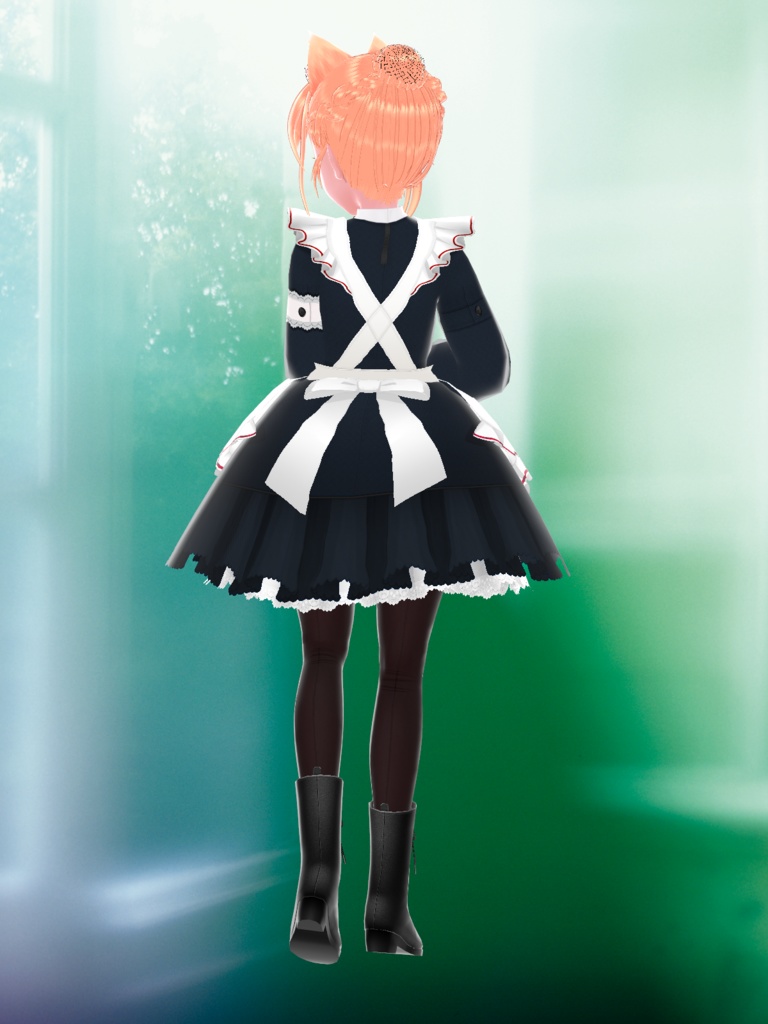 VRoid用 メイドドレスVer2.2 おまけ付き