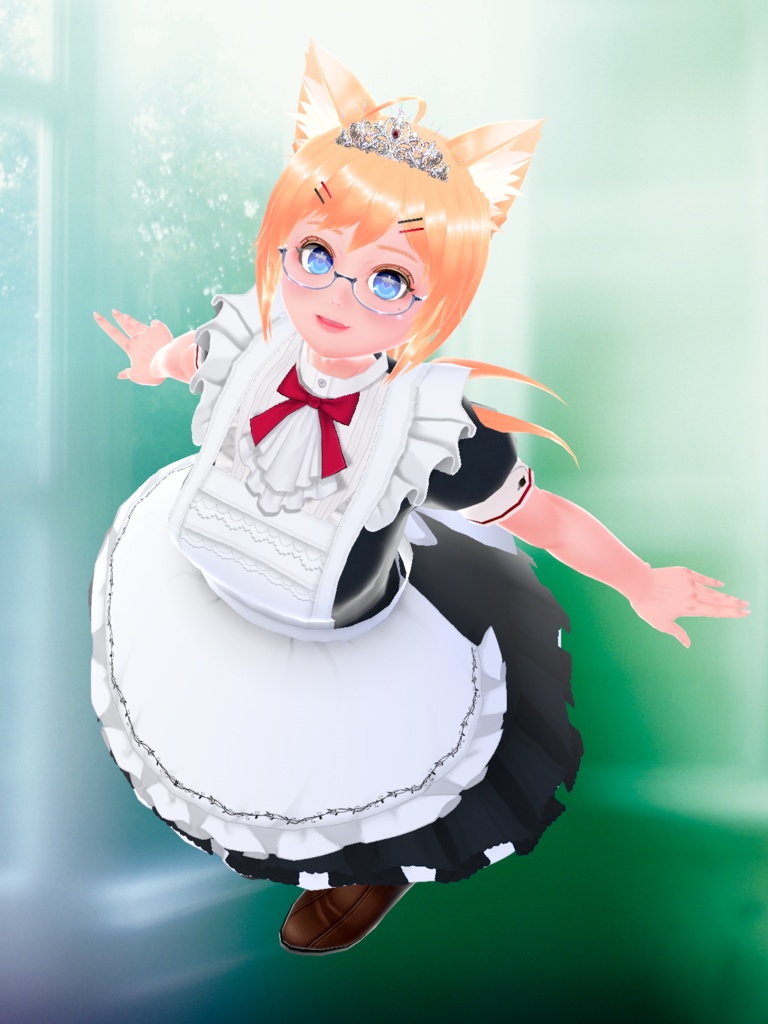 VRoid用 メイドドレスセット おまけ付き