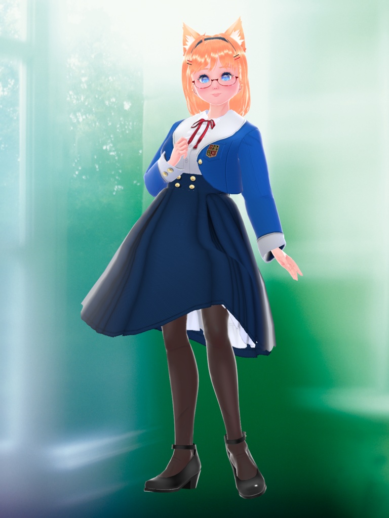 VRoid用オリジナル制服5色セット