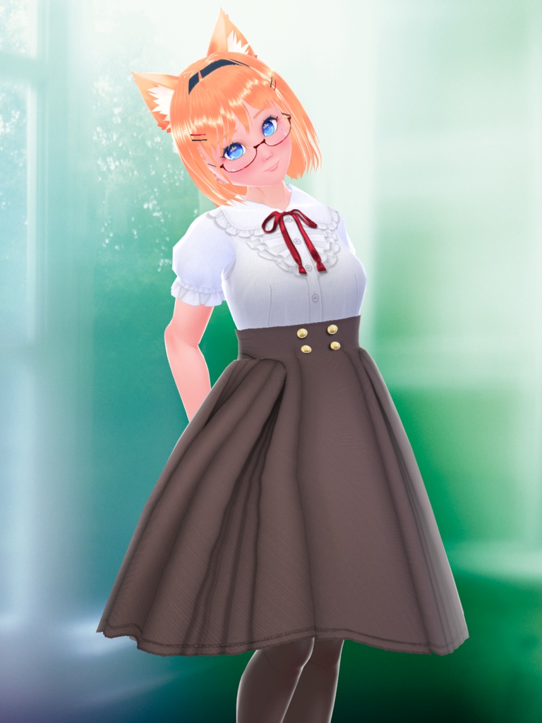 VRoid用オリジナル制服5色セット