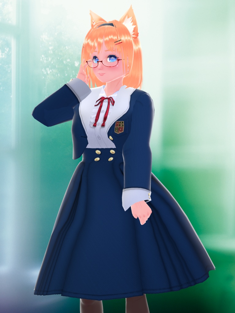 VRoid用オリジナル制服5色セット