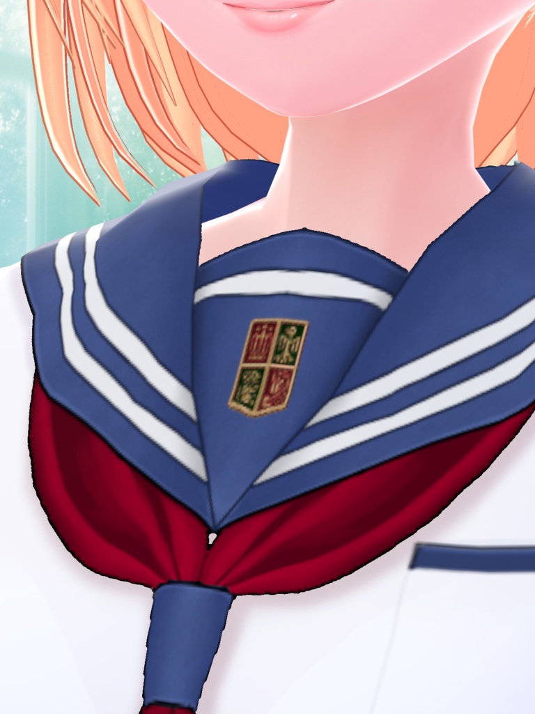 VRoid用「王冠学園セーラー服(夏・冬)」「王冠学園体操服(ブルマ)2色」