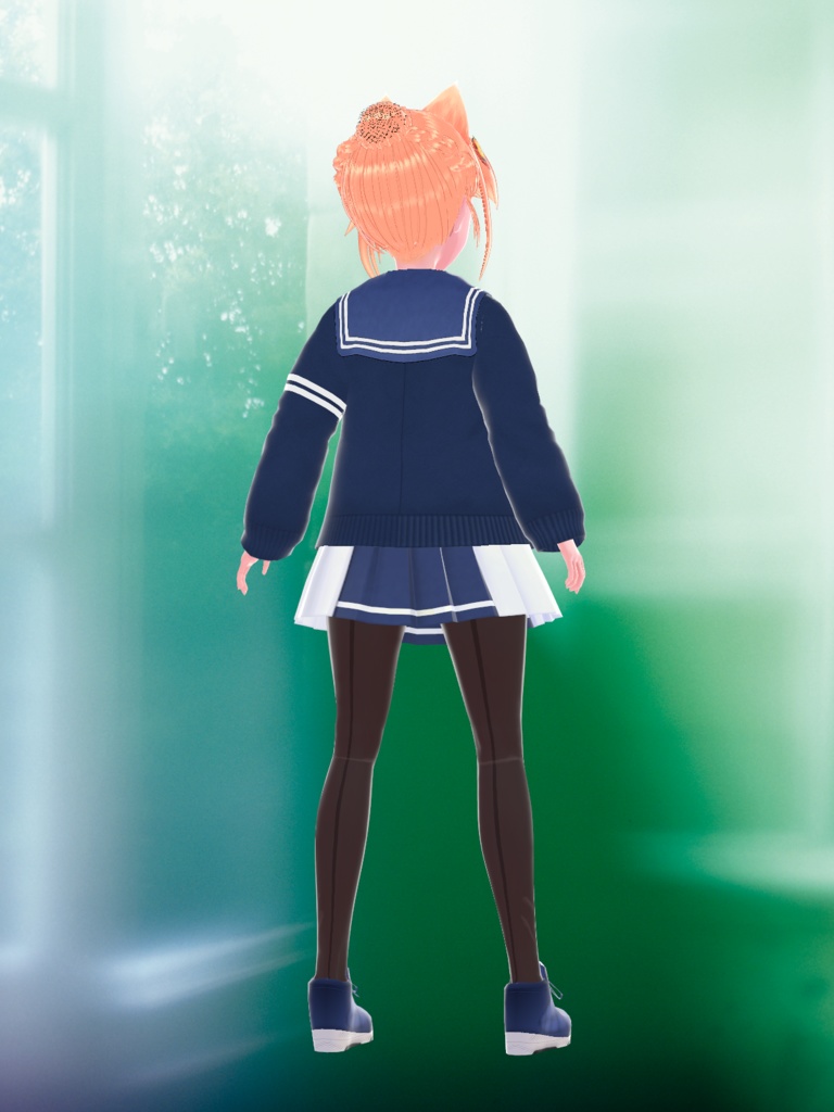 VRoid用「王冠学園セーラー服(夏・冬)」「王冠学園体操服(ブルマ)2色」