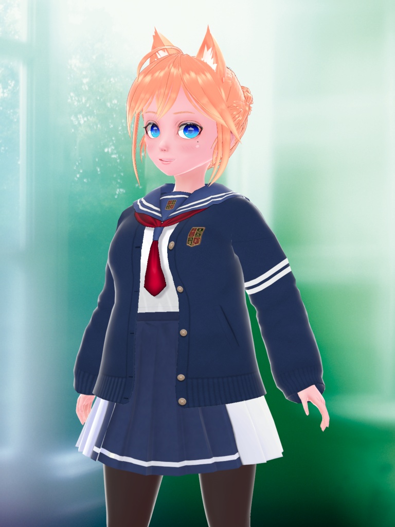 VRoid用「王冠学園セーラー服(夏・冬)」「王冠学園体操服(ブルマ)2色」