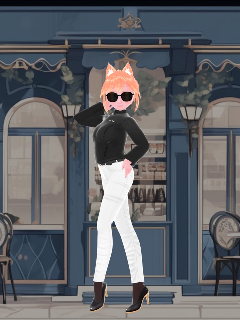 VRoid用「メッシュジャケット&スキニーパンツ」おまけ付