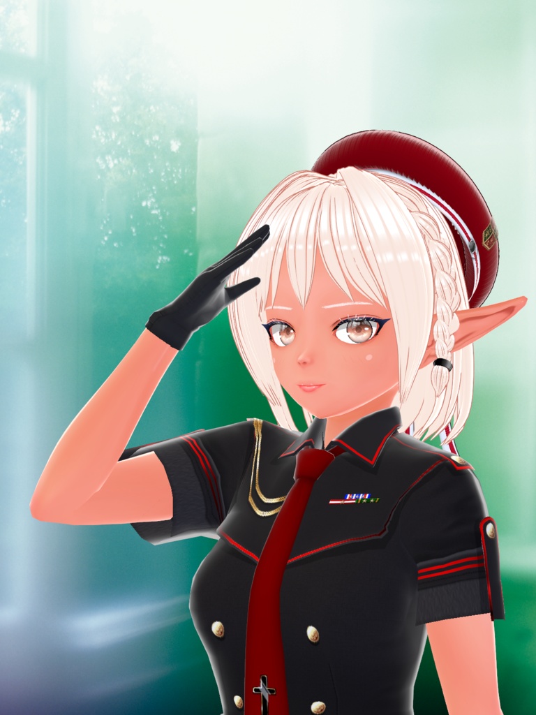 VRoid用 「ベレー帽&シルクハット」セット