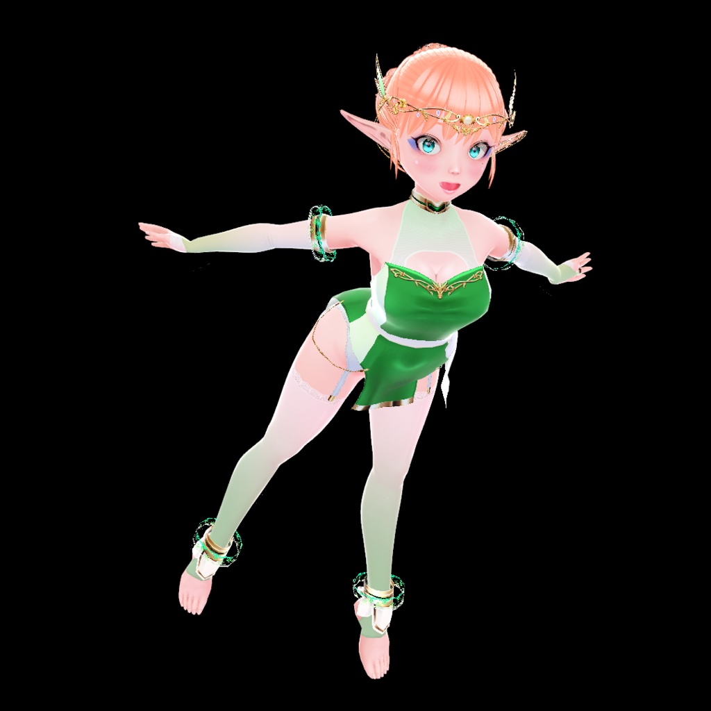 VRoid用 森のエルフ衣装Ver1.0