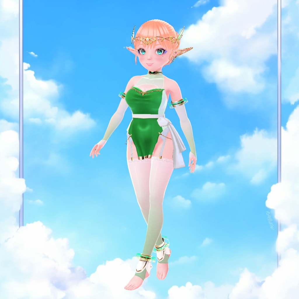 VRoid用 森のエルフ衣装Ver1.0