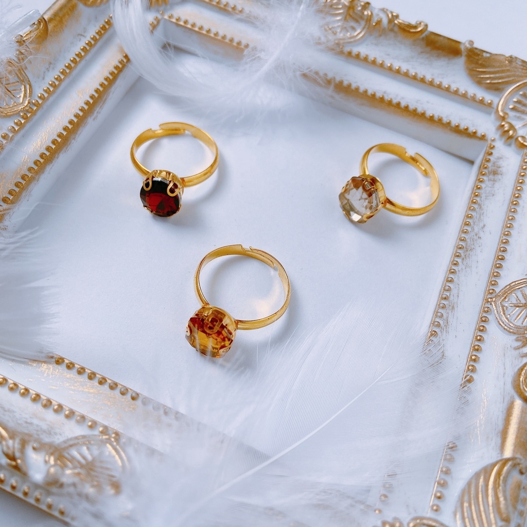 オレンジカラーなアクリルトーンリング