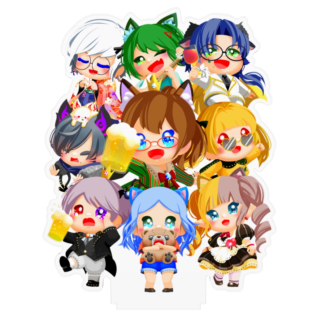 お茶会大集合アクリルスタンド