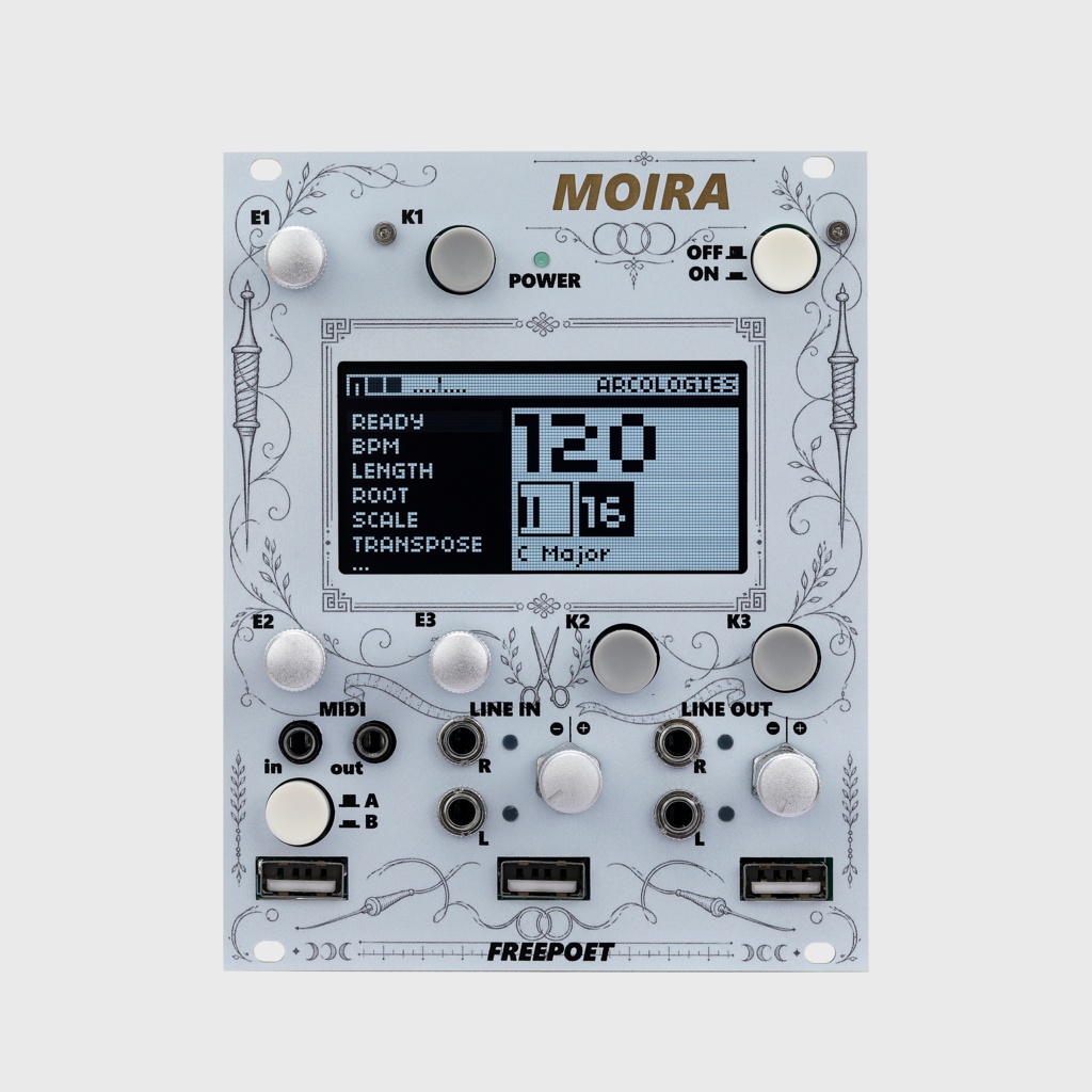MOIRA--Norns Shield Eurorack Version