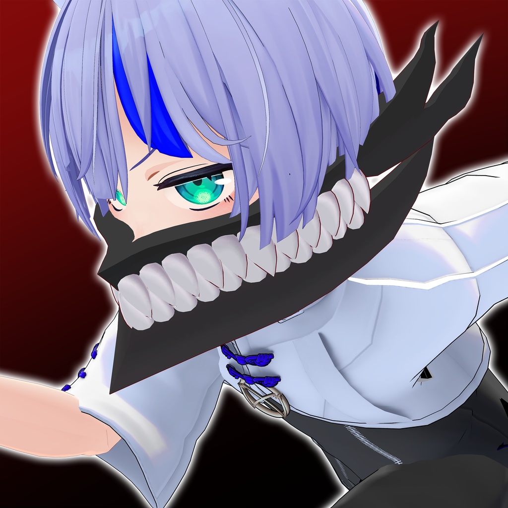 【3Dモデル】ギザ歯マスク・オカルトハウンド