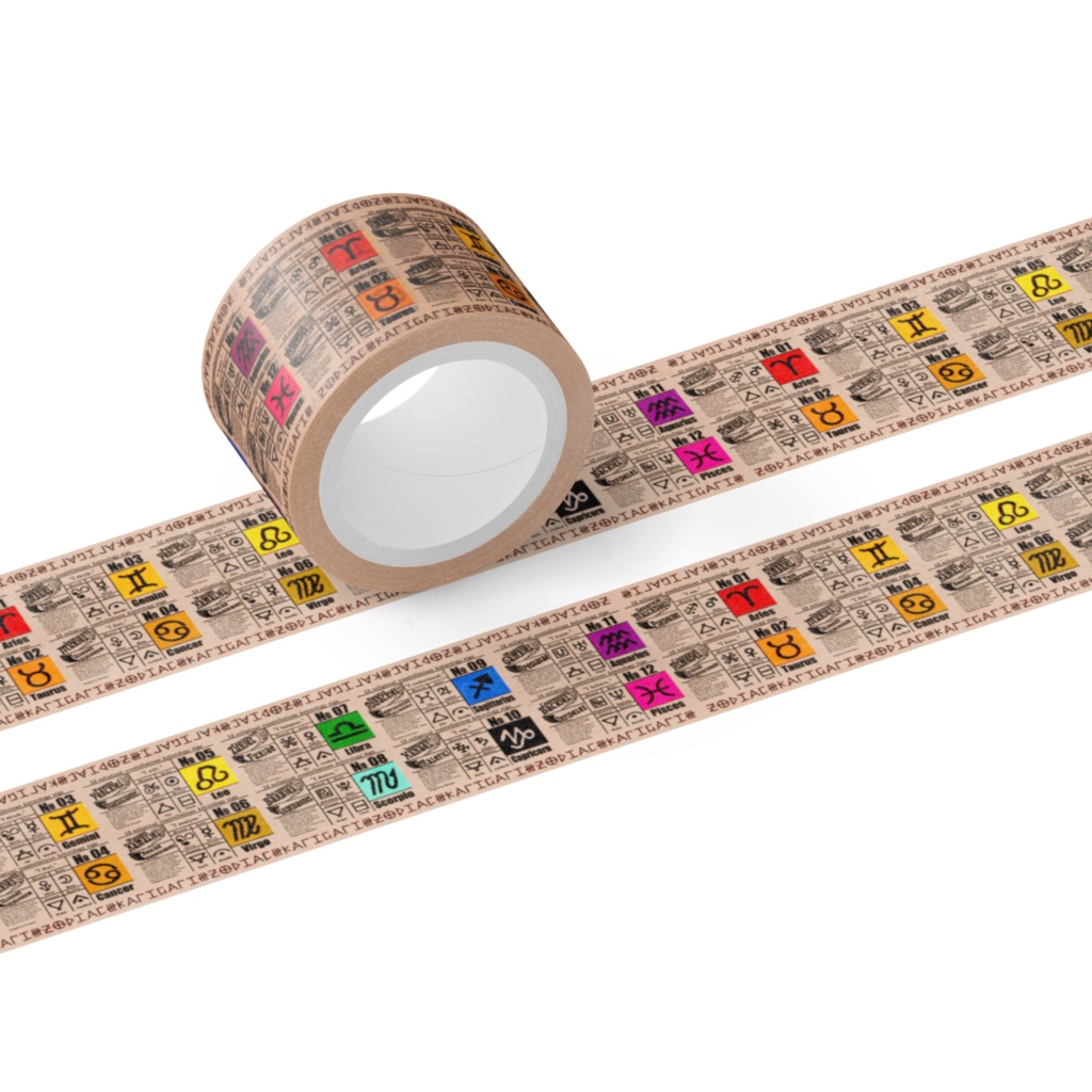 【オンデマンド】12星座マスキングテープ