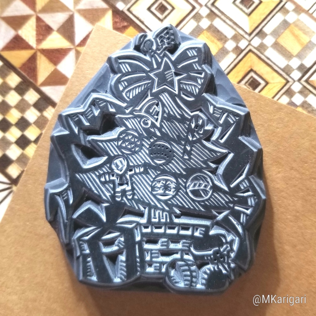 消しゴムスタンプ:クリスマスツリー(大)