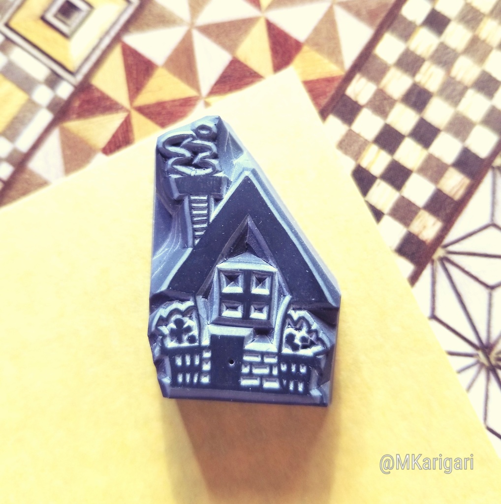 【全3種】消しゴムスタンプ:クリスマスハウス