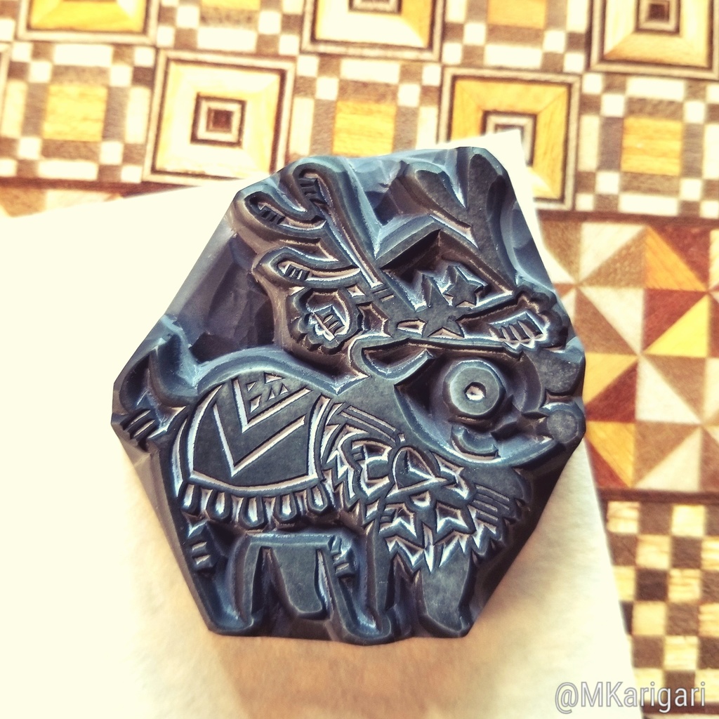 消しゴムスタンプ:トナカイ