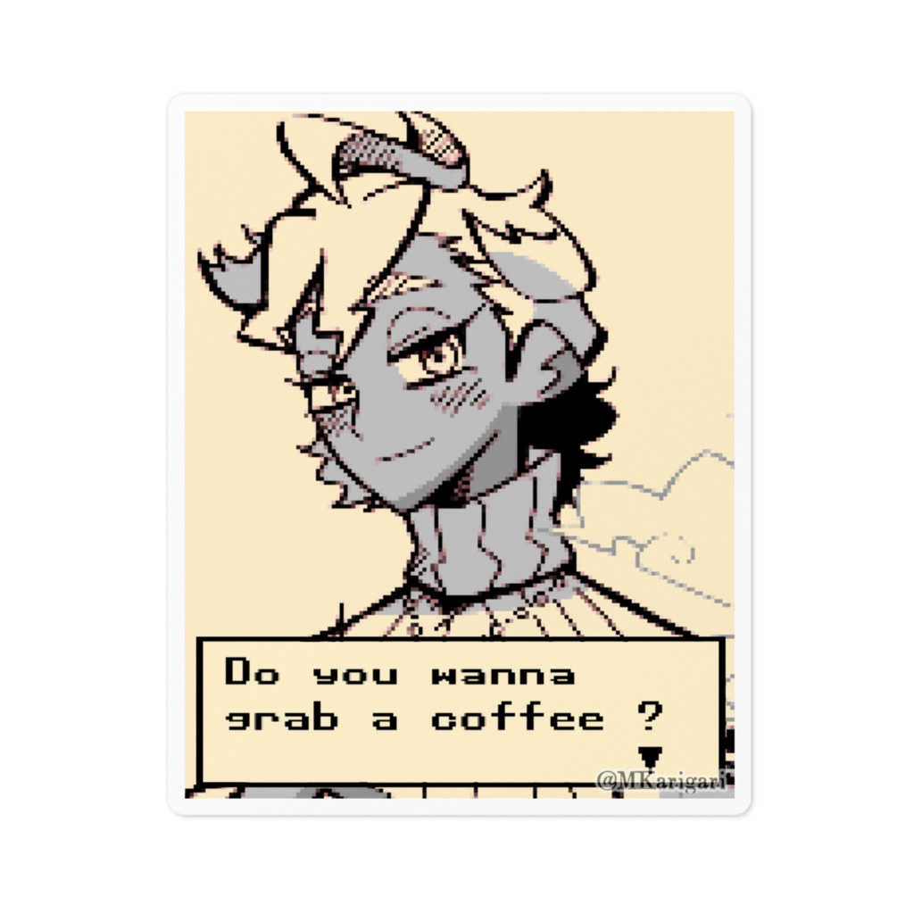 お茶のお誘い：ステッカー