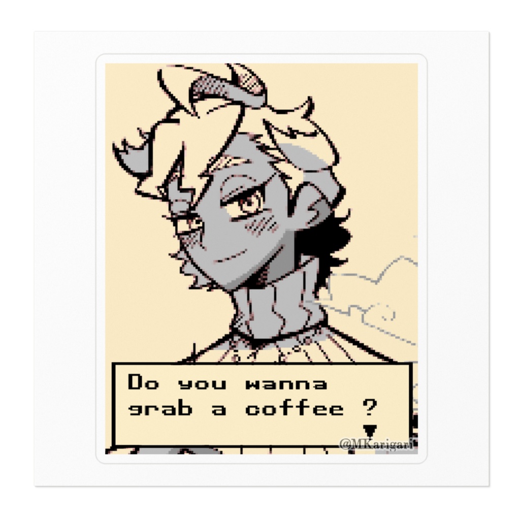 お茶のお誘い:ステッカー