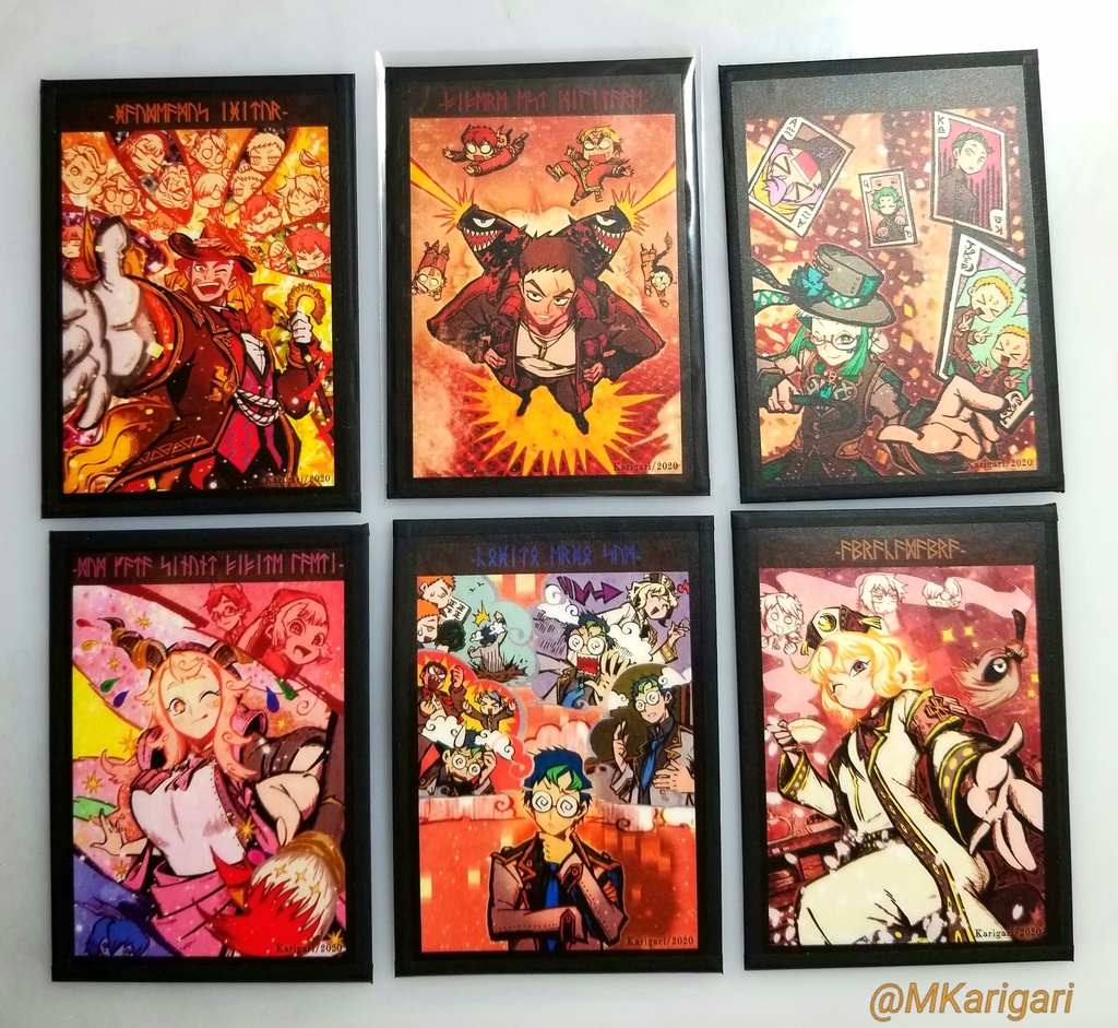 【自家発送】創作キャライラストカード:天体シリーズ