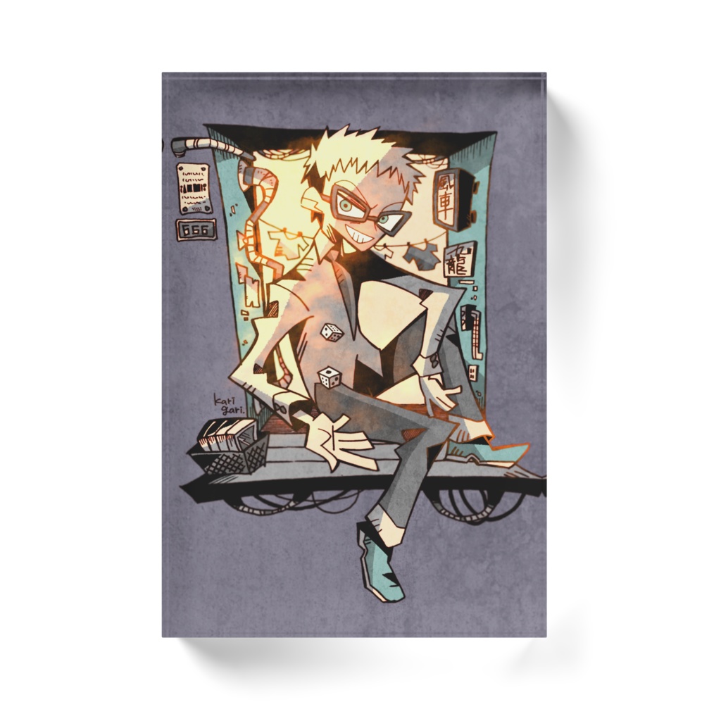 アクリルブロック:メガネ男子