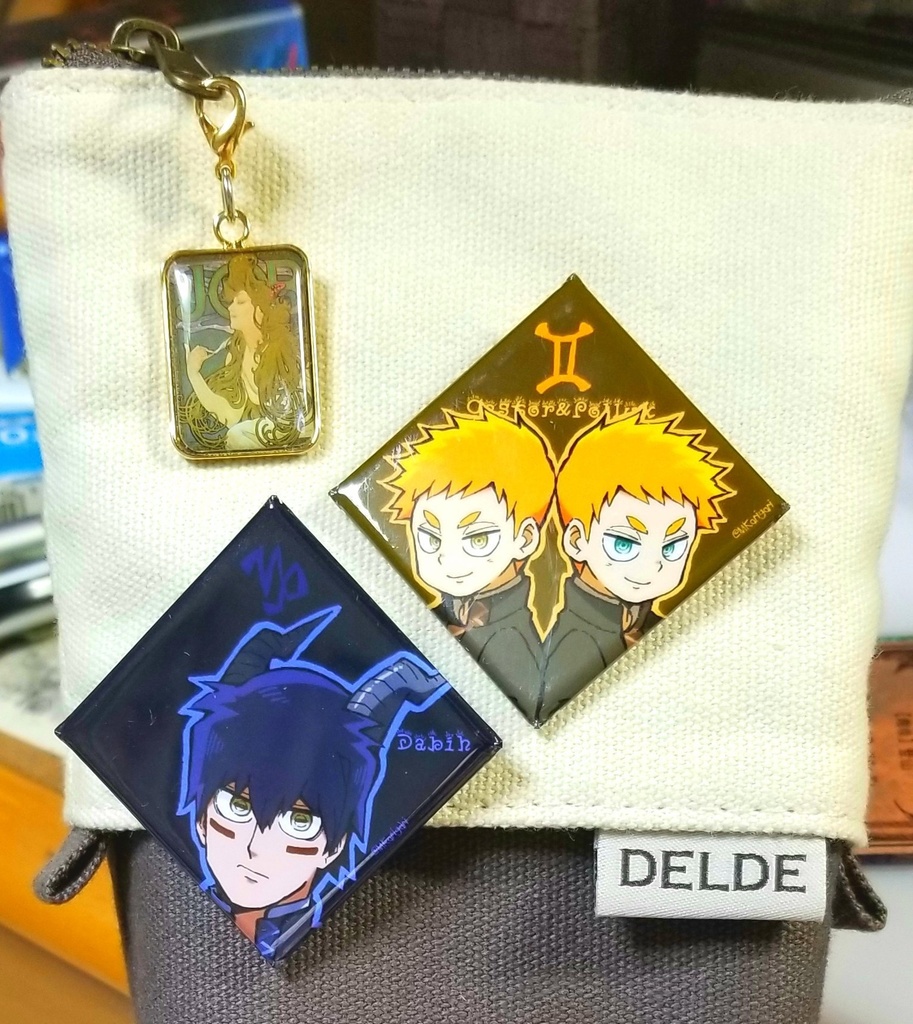 【自家発送】『あすのあすてる』キャラ缶バッジ/十二宮