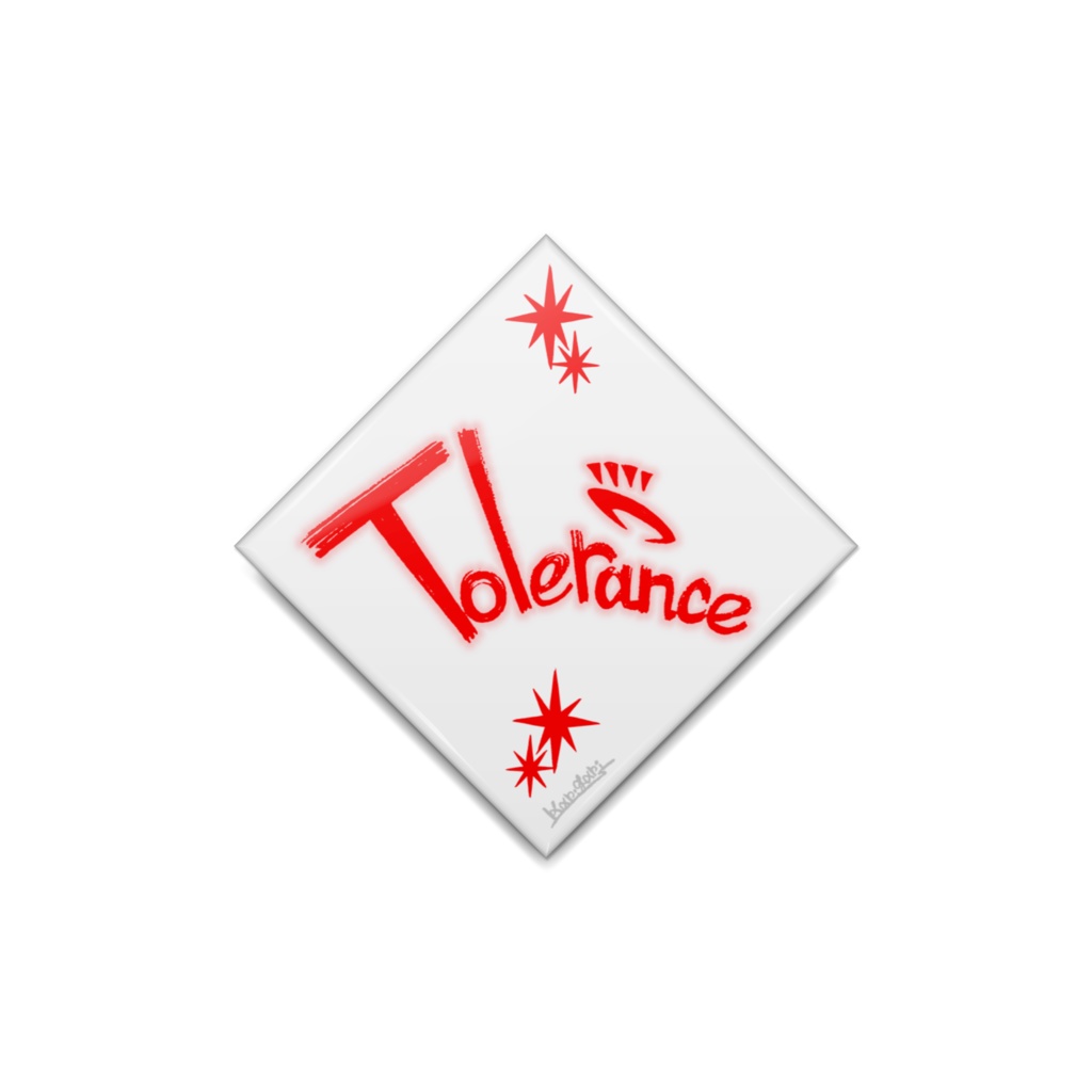 缶バッジ◆7×7名前ロゴ 天使サイド