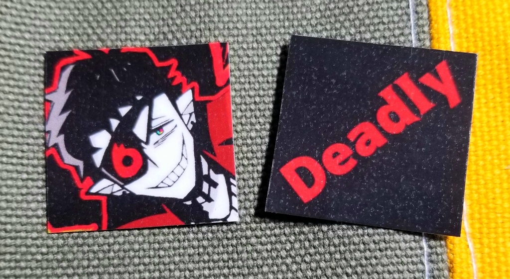 【自家発送】7×7:ひし形シール(悪魔サイド)