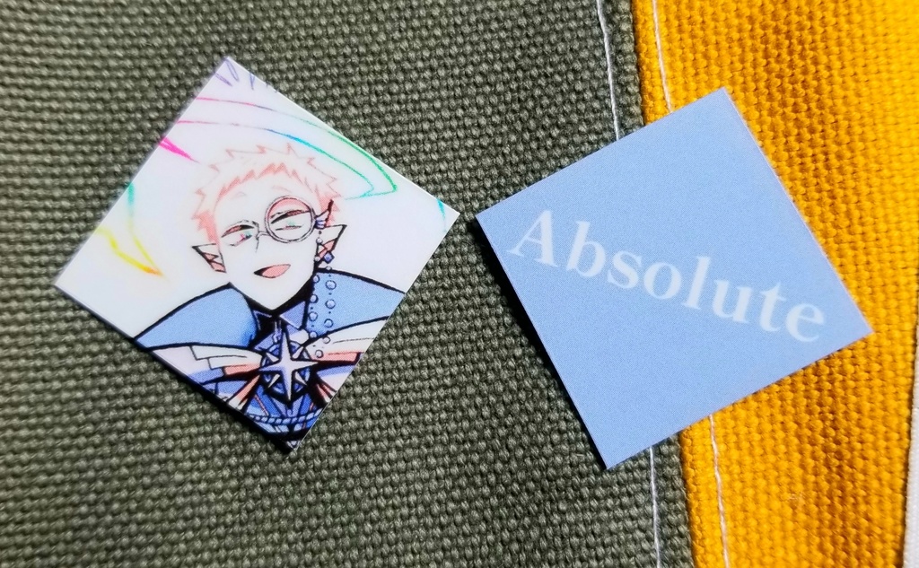 【自家発送】7×7:ひし形シール(天使サイド)