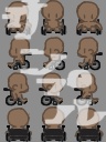 pictSQUAREアバター車椅子素体