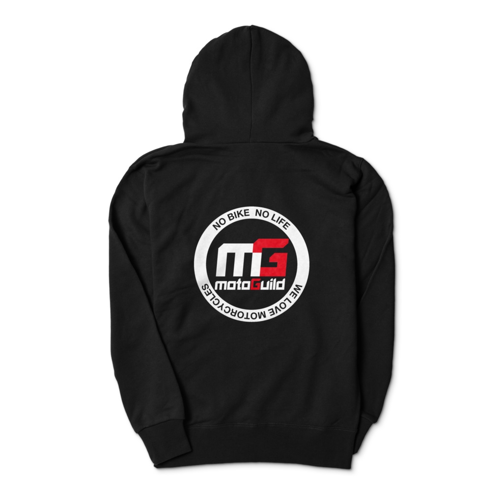 MGパーカー:両面ロゴ(ブラック)