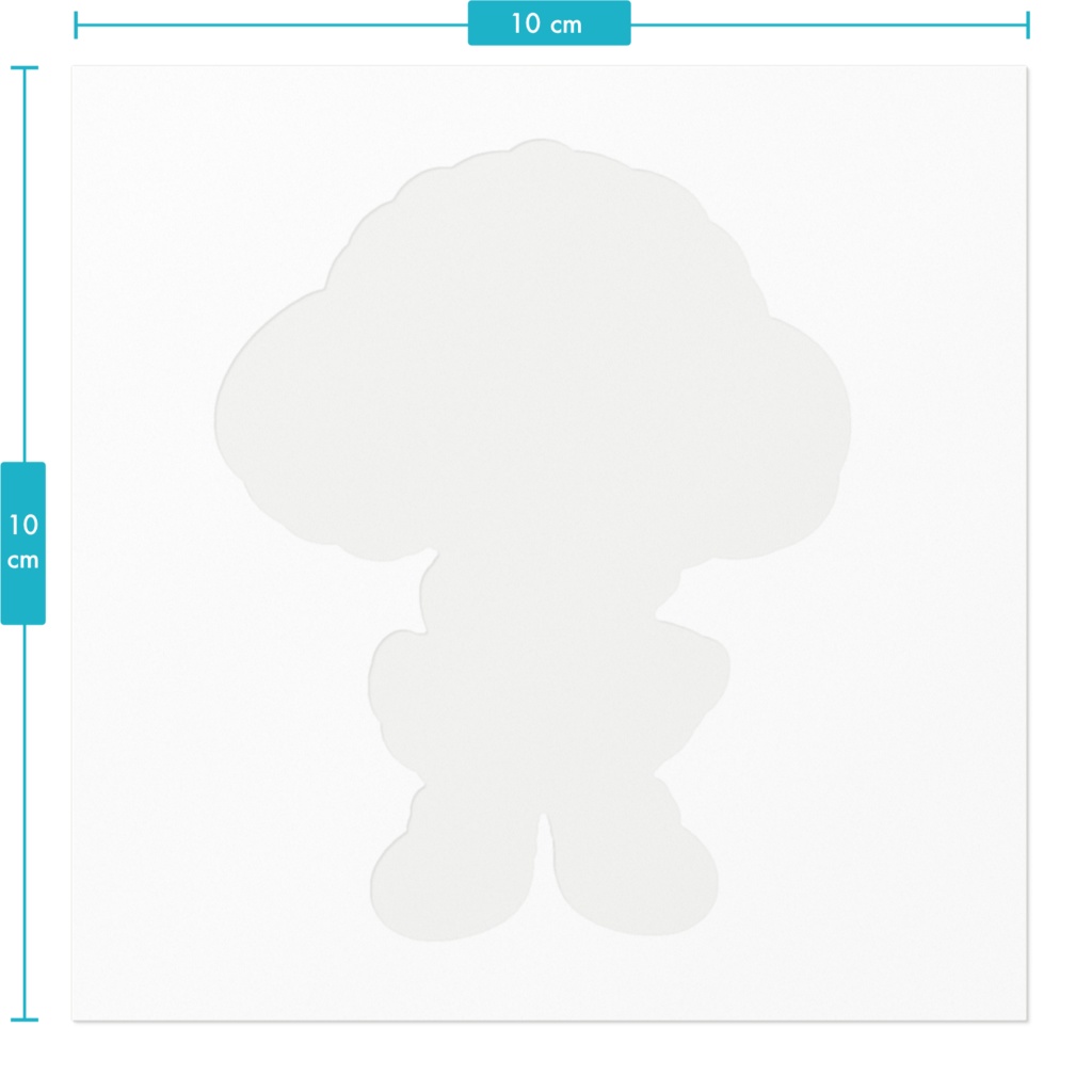 ひぃちゃんステッカー(水色)