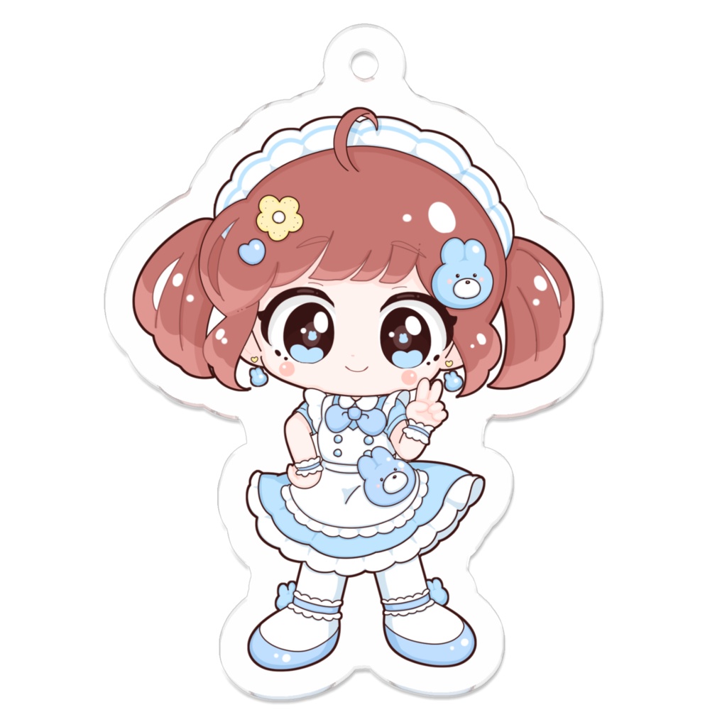 アクリルキーホルダー(水色)