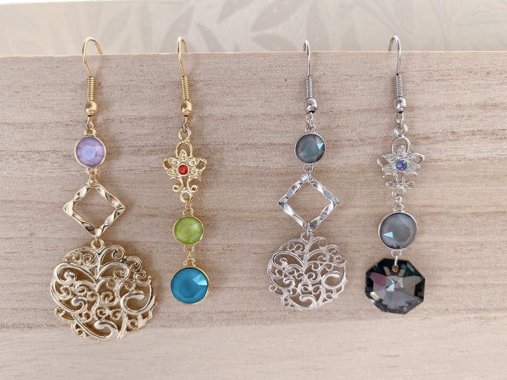 刀剣男士イメージピアス【小竜景光/黒】