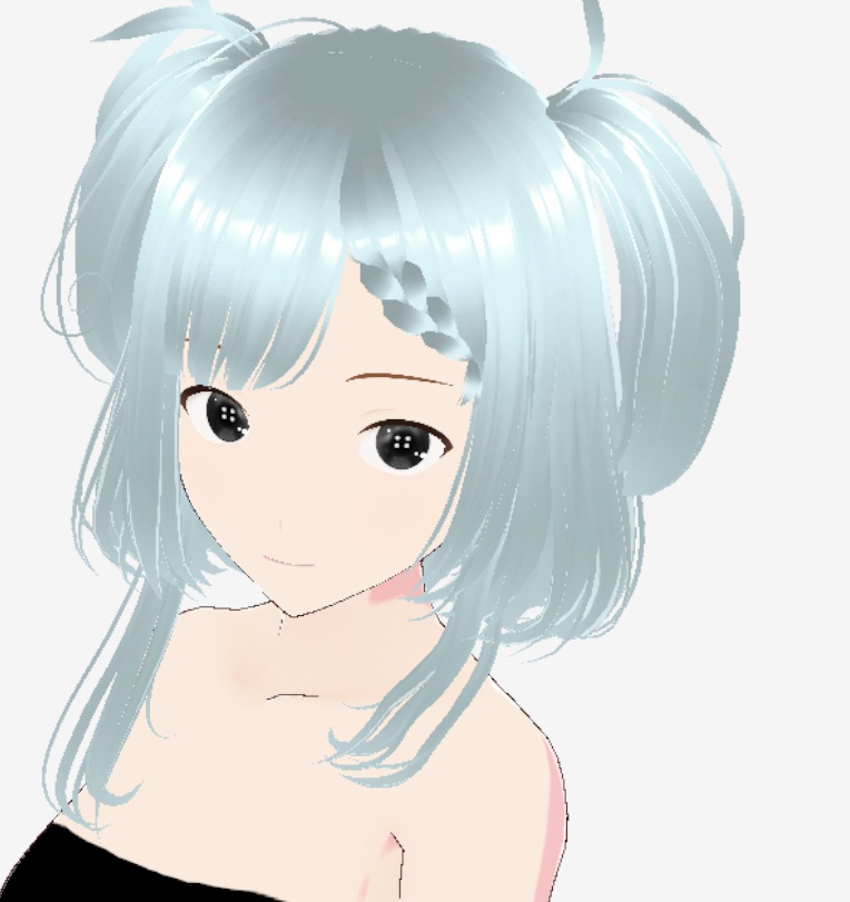 Vroid Black Button Eyes | Free To Use | Commercial Use Allowed