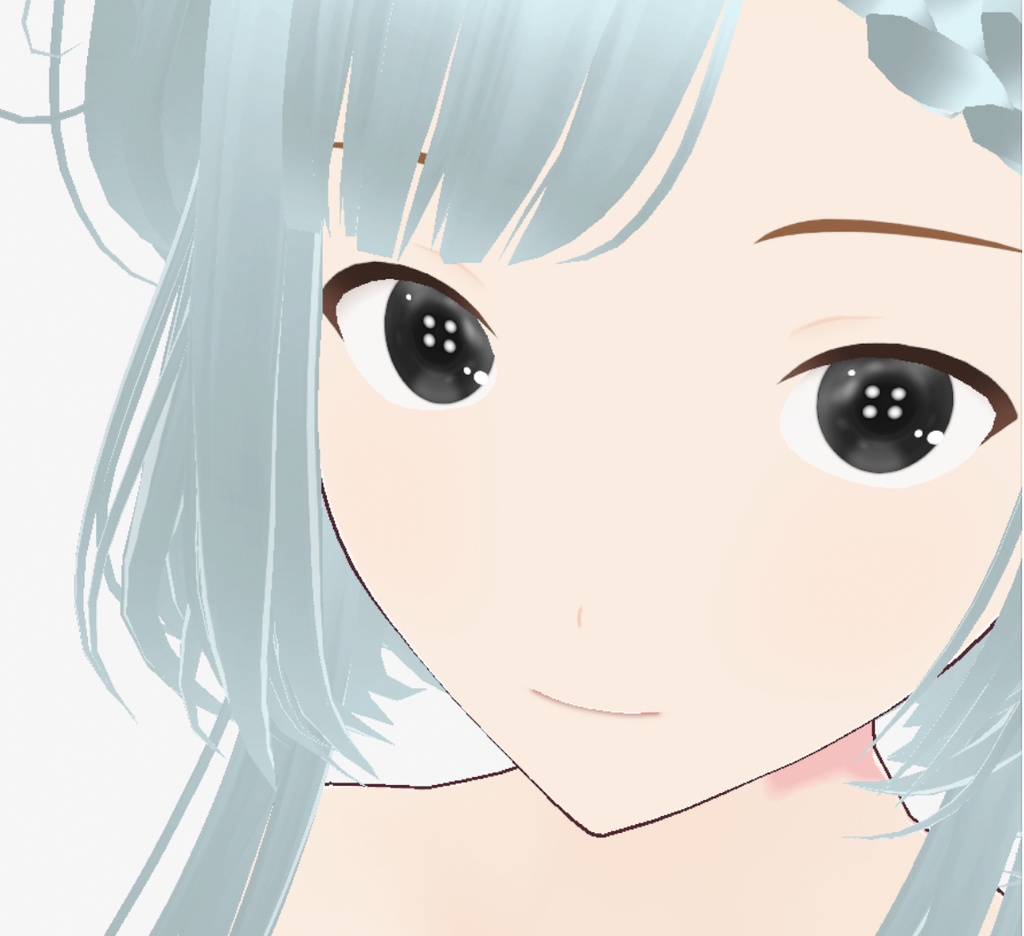 Vroid Black Button Eyes | Free To Use | Commercial Use Allowed