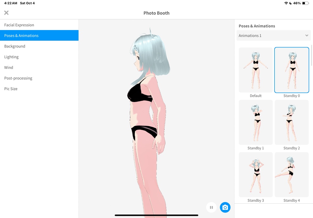 Vroid Shiny Leather Lingerie Set / Bra & Panty Set | Free To Use | Commercial Use Allowed