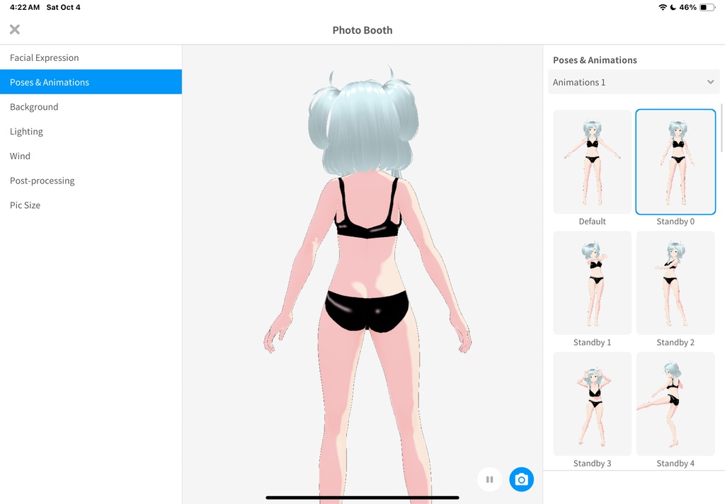 Vroid Shiny Leather Lingerie Set / Bra & Panty Set | Free To Use | Commercial Use Allowed