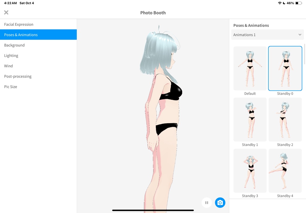 Vroid Shiny Leather Lingerie Set / Bra & Panty Set | Free To Use | Commercial Use Allowed