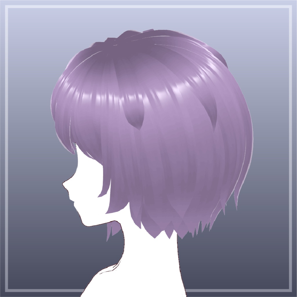 アシメショートヘア【VRoid】