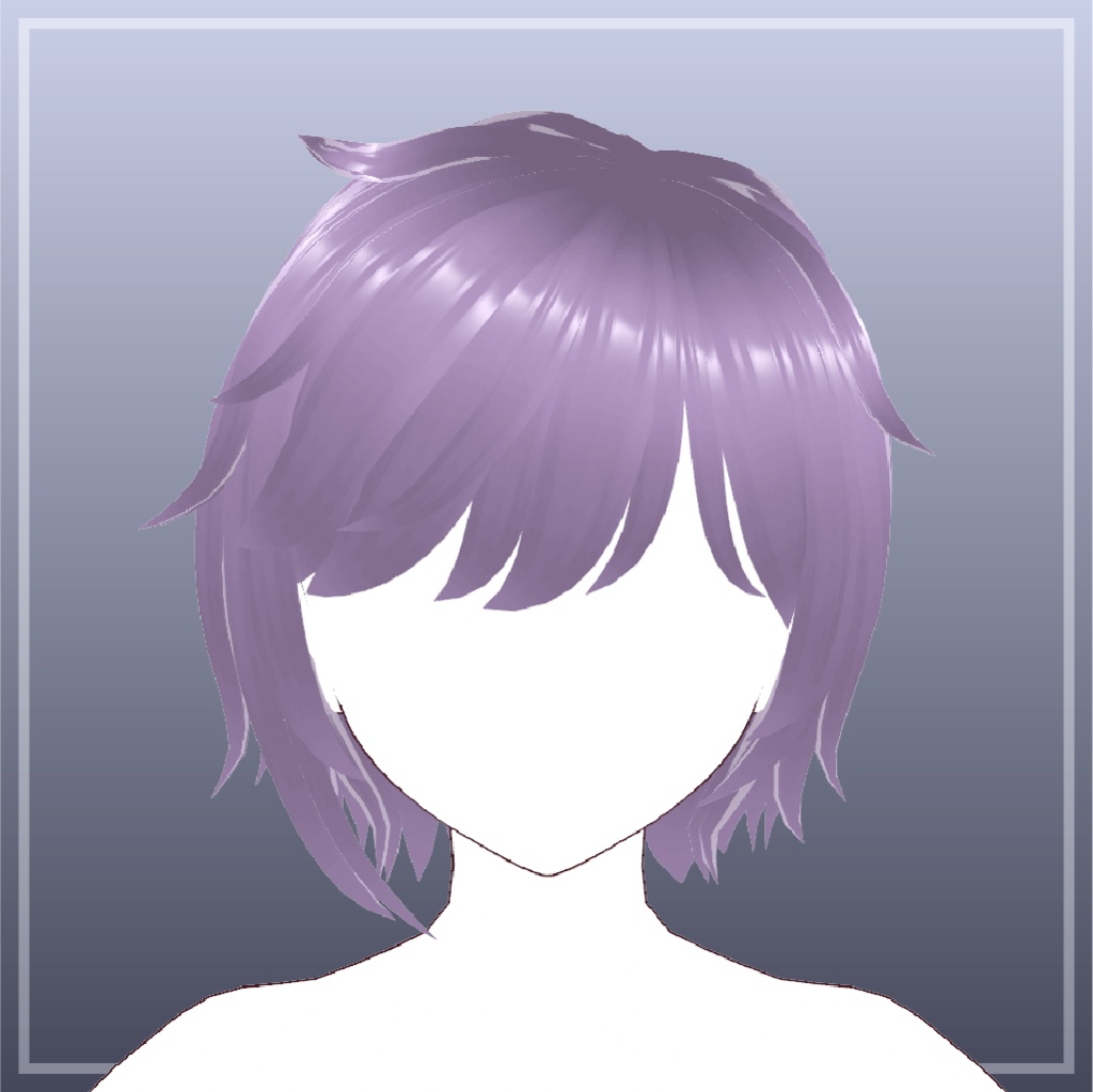 アシメショートヘア【VRoid】