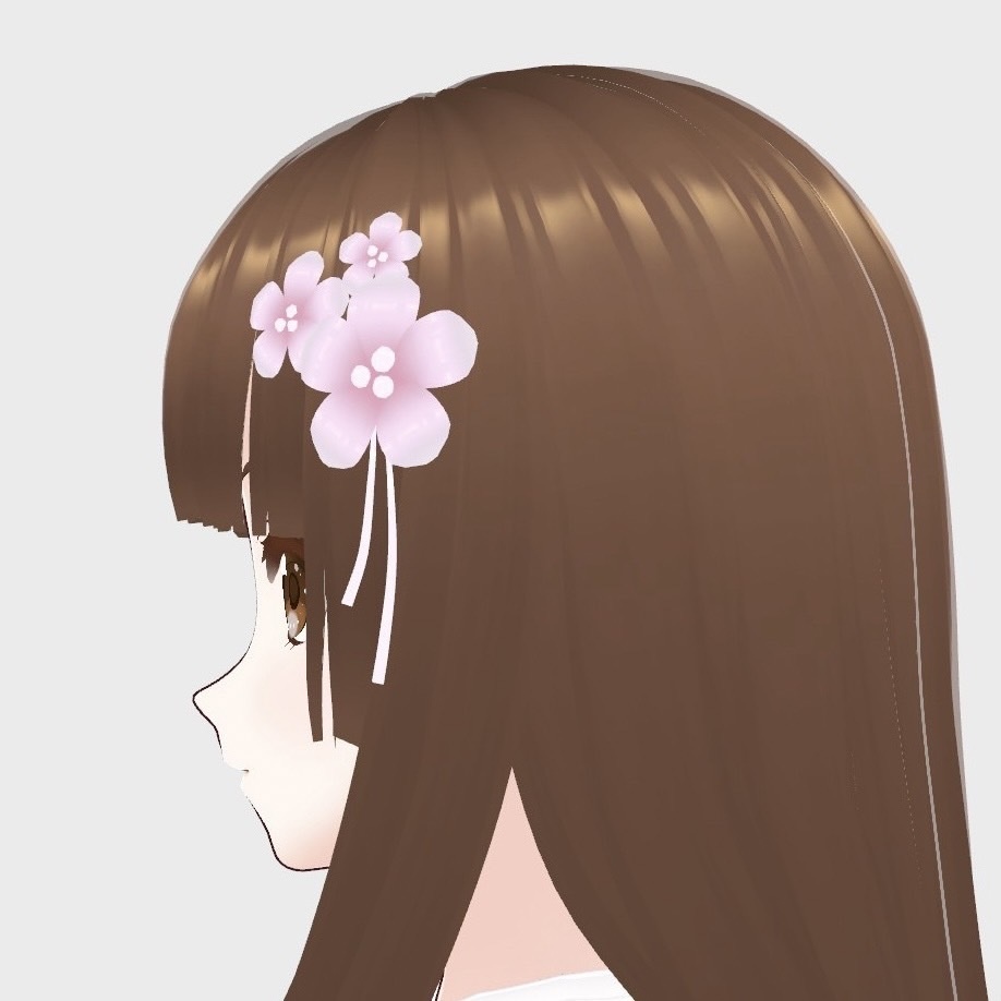 Vroid正式版 桜の髪飾り リザのアトリエ Booth