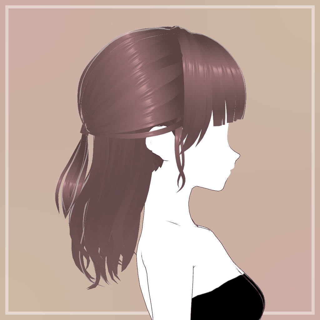 ふわふわハーフアップ【VRoid】