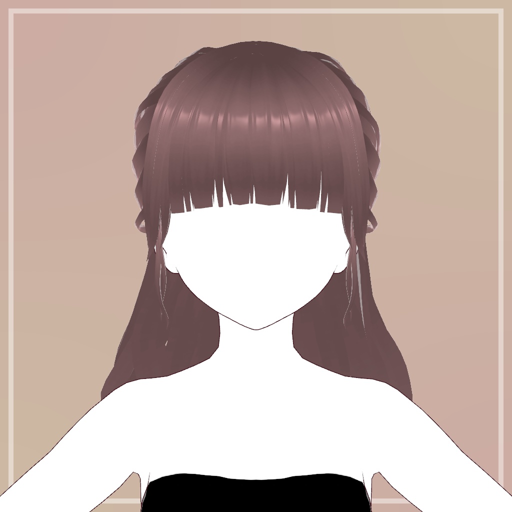 ふわふわハーフアップ【VRoid】