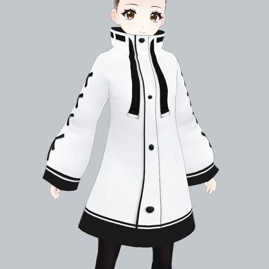 【VRoid】リボンのサイバーコート