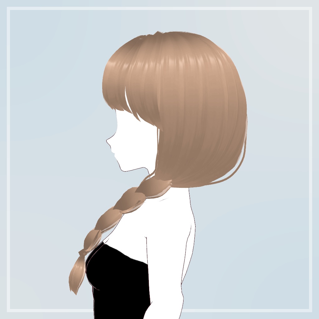 ゆるふわ三つ編み【VRoid】